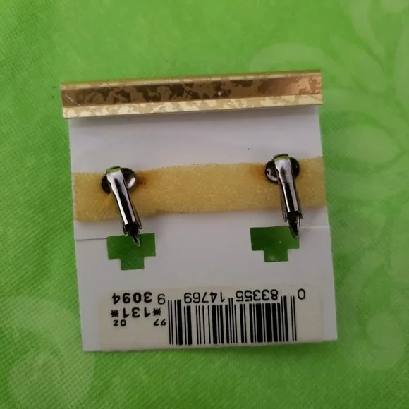 2 For $20 Vintage  Napier Crystal Earrings - Picture 5 of 6